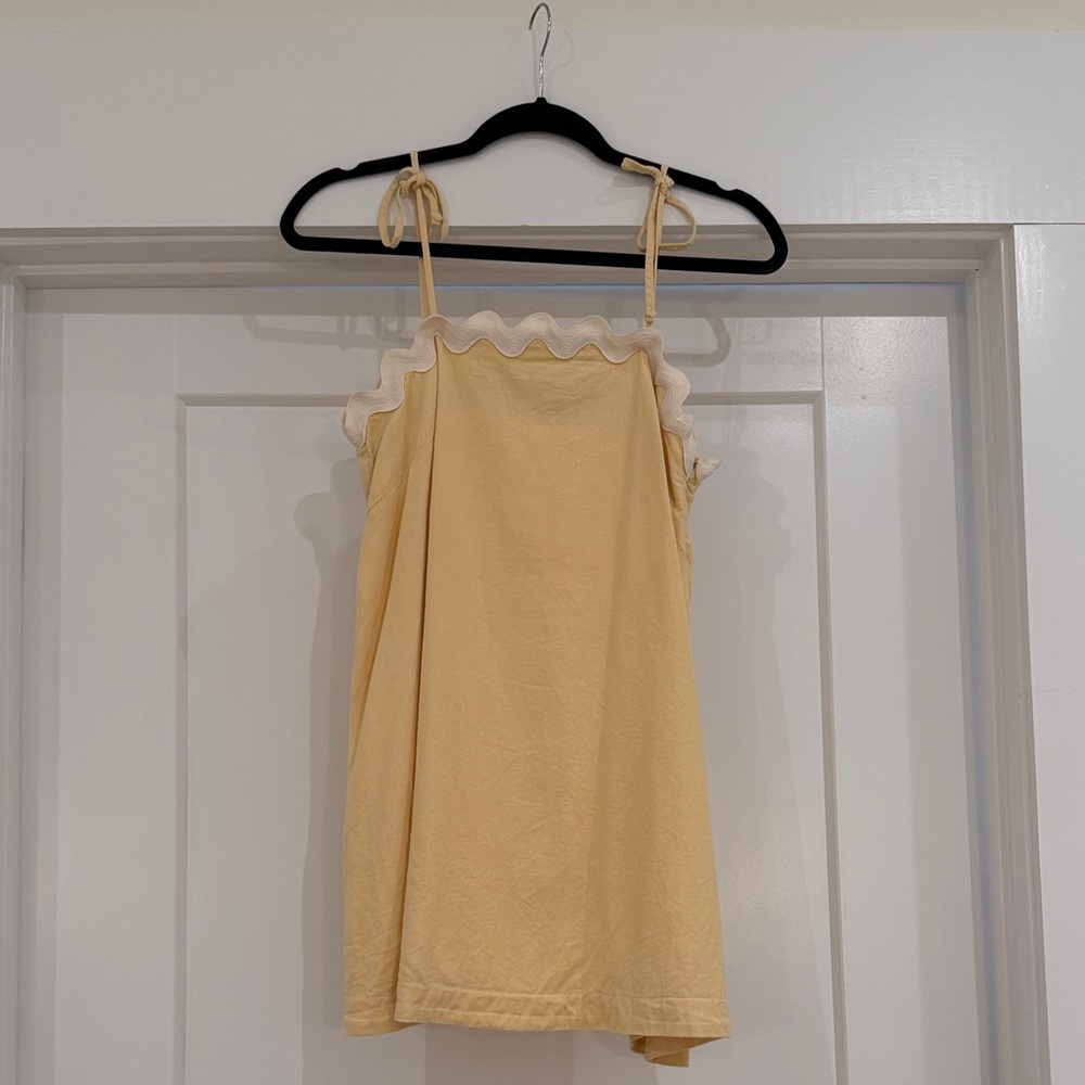 Rylee + Cru Yellow Mini Dress